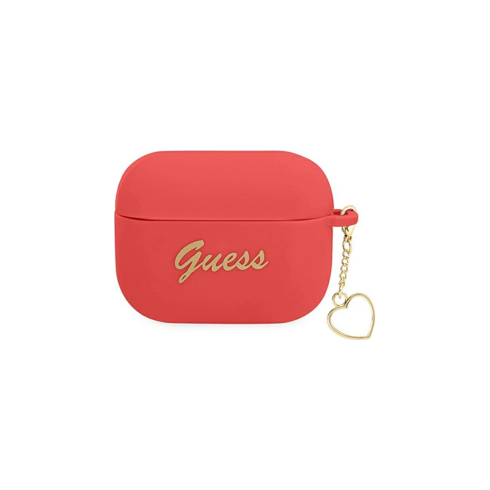Hurtownia GSM - Etui Guess GUAPLSCHSR Apple AirPods 3 červený/red silikonový přívěsek Heart Collection - GUE1758RED - {ean13} - Hurt