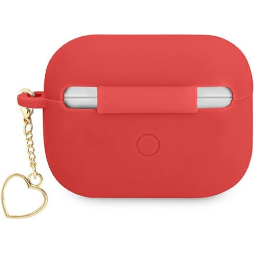 Etui Guess GUAPLSCHSR Apple AirPods 3 czerwony/red Silicone Charm Heart Collection