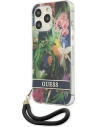 Hurtownia GSM - Case Guess GUHCP13LHFLSB Apple iPhone 13 Pro blau/hardcase Flower Strap - GUE1759BLU - {ean13} - Hurt