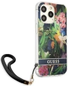 Hurtownia GSM - Case Guess GUHCP13LHFLSB Apple iPhone 13 Pro blau/hardcase Flower Strap - GUE1759BLU - {ean13} - Hurt