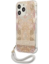 Hurtownia GSM - Etui Guess GUHCP13LHFLSD Apple iPhone 13 Pro złoty/gold hardcase Flower Strap - GUE1760GLD - {ean13} - Hurt