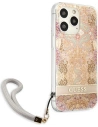 Hurtownia GSM - Etui Guess GUHCP13LHFLSD Apple iPhone 13 Pro złoty/gold hardcase Flower Strap - GUE1760GLD - {ean13} - Hurt