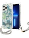 Guess GUHCP13LHFLSN Apple iPhone 13 Pro green hardcase Flower Strap