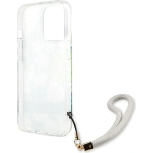 Etui Guess GUHCP13LHFLSN Apple iPhone 13 Pro zielony/green hardcase Flower Strap