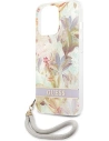Wholesale Guess GUHCP13LHFLSU Apple iPhone 13 Pro purple hardcase Flower Strap - GUE1762PRP - {ean13} - Hurt