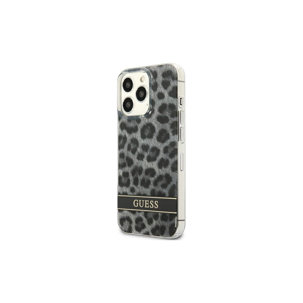 Hurtownia GSM - Case Guess GUHCP13LHSLEOK Apple iPhone 13 Pro grau/hardcase Leopard - GUE1763GRY - {ean13} - Hurt