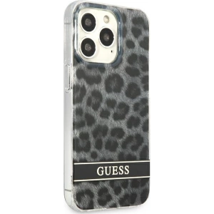 Etui Guess GUHCP13LHSLEOK Apple iPhone 13 Pro szary/grey hardcase Leopard