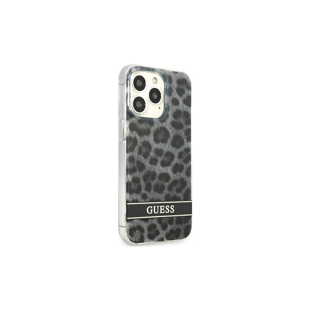 Hurtownia GSM - Case Guess GUHCP13LHSLEOK Apple iPhone 13 Pro grau/hardcase Leopard - GUE1763GRY - {ean13} - Hurt