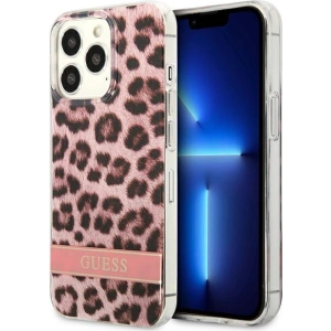 Etui Guess GUHCP13LHSLEOP Apple iPhone 13 Pro różowy/pink hardcase Leopard