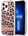 Case Guess GUHCP13LHSLEOP Apple iPhone 13 Pro rosa/pink Hardcase Leopard