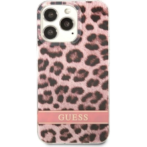 Etui Guess GUHCP13LHSLEOP Apple iPhone 13 Pro różowy/pink hardcase Leopard