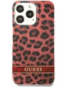 Wholesale Guess GUHCP13LHSLEOR Apple iPhone 13 Pro red hardcase Leopard - GUE1765RED - {ean13} - Hurt