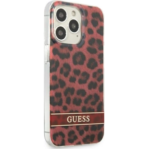 Etui Guess GUHCP13LHSLEOR Apple iPhone 13 Pro czerwony/red hardcase Leopard