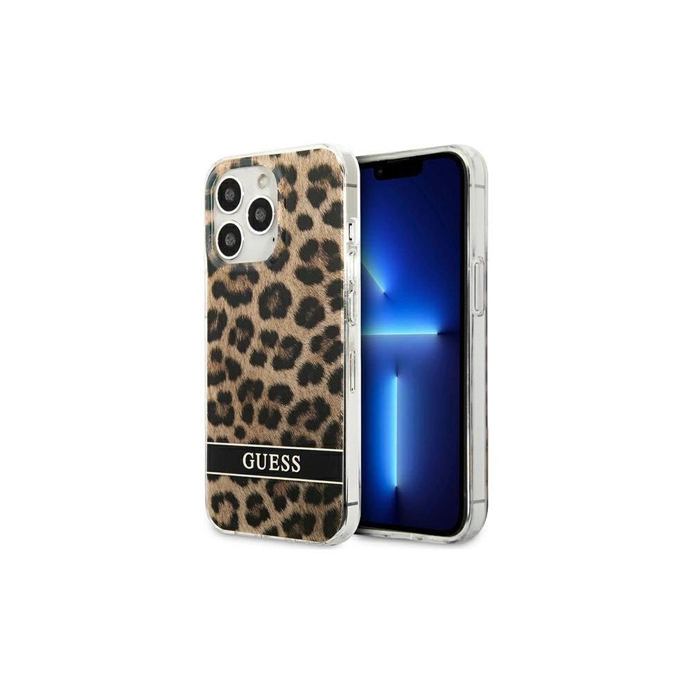 Hurtownia GSM - Case Guess GUHCP13LHSLEOW Apple iPhone 13 Pro braun/brown hardcase Leopard - GUE1766BR - {ean13} - Hurt