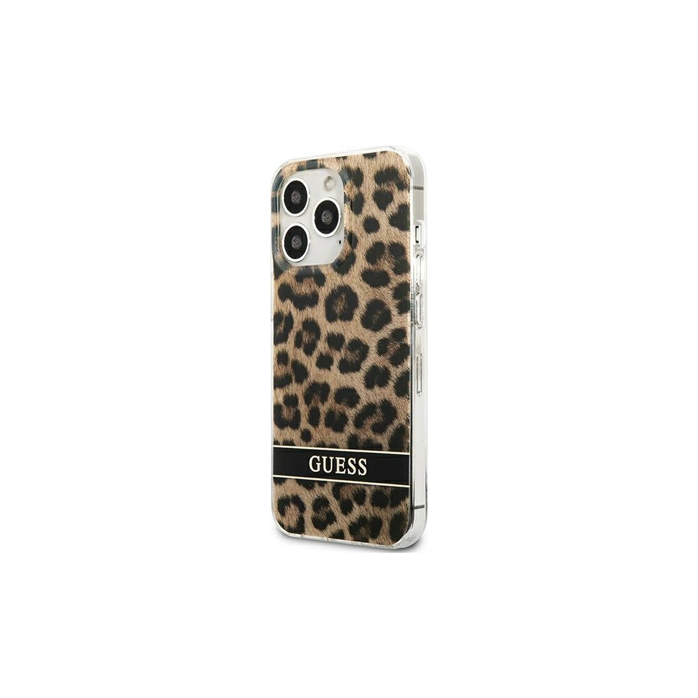 Hurtownia GSM - Etui Guess GUHCP13LHSLEOW Apple iPhone 13 Pro hnědý/brown hardcase Leopard - GUE1766BR - {ean13} - Hurt