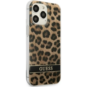 Etui Guess GUHCP13LHSLEOW Apple iPhone 13 Pro brązowy/brown hardcase Leopard