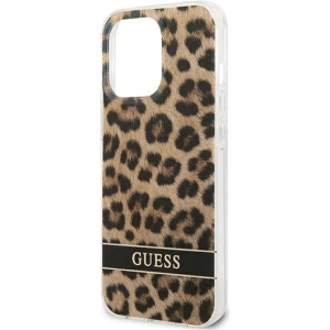 Etui Guess GUHCP13LHSLEOW Apple iPhone 13 Pro brązowy/brown hardcase Leopard