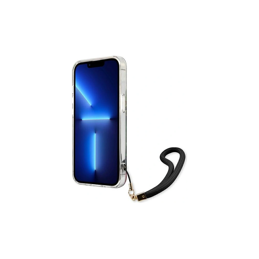Hurtownia GSM - Etui Guess GUHCP13MHFLSB Apple iPhone 13 modrý/blue hardcase Flower Strap - GUE1767BLU - {ean13} - Hurt