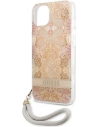 Wholesale Guess GUHCP13MHFLSD Apple iPhone 13 gold hardcase Flower Strap - GUE1768GLD - {ean13} - Hurt