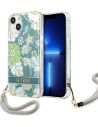 Etui Guess GUHCP13MHFLSN Apple iPhone 13 zelený/green hardcase Flower Strap