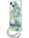 Hurtownia GSM - Case Guess GUHCP13MHFLSN Apple iPhone 13 grün/hardcase Flower Strap - GUE1769GRN - {ean13} - Hurt