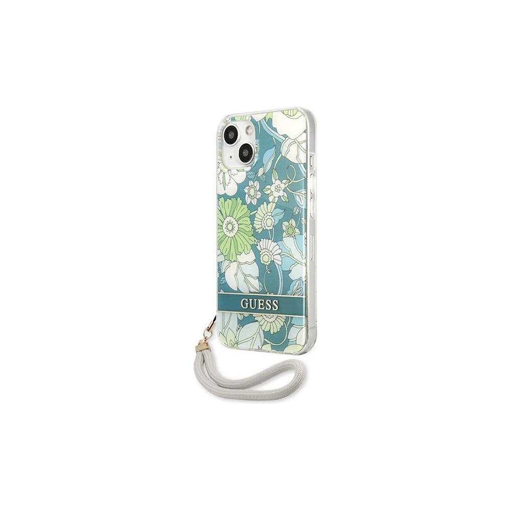 Hurtownia GSM - Etui Guess GUHCP13MHFLSN Apple iPhone 13 zelený/green hardcase Flower Strap - GUE1769GRN - {ean13} - Hurt