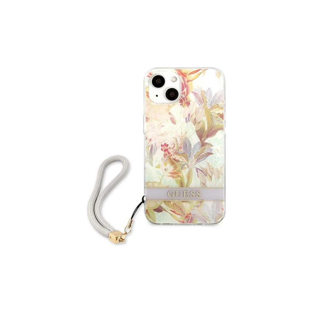 Hurtownia GSM - Etui Guess GUHCP13MHFLSU Apple iPhone 13 fialové/purple hardcase Flower Strap - GUE1770PRP - {ean13} - Hurt