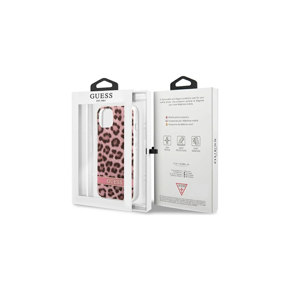 Hurtownia GSM - Etui Guess GUHCP13MHSLEOP Apple iPhone 13 růžový/pink hardcase Leopard - GUE1771PNK - {ean13} - Hurt