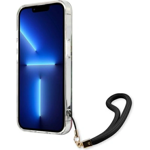 Etui Guess GUHCP13SHFLSB Apple iPhone 13 mini niebieski/blue hardcase Flower Strap