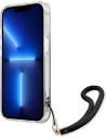 Wholesale Guess GUHCP13SHFLSB Apple iPhone 13 mini blue hardcase Flower Strap - GUE1773BLU - {ean13} - Hurt