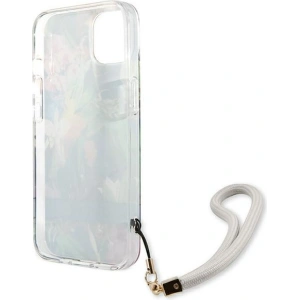 Hurtownia GSM - Case Guess GUHCP13SHFLSB Apple iPhone 13 mini blau/hardcase Flower Strap - GUE1773BLU - {ean13} - Hurt