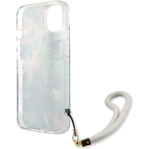 Etui Guess GUHCP13SHFLSB Apple iPhone 13 mini niebieski/blue hardcase Flower Strap