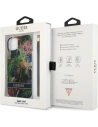 Wholesale Guess GUHCP13SHFLSB Apple iPhone 13 mini blue hardcase Flower Strap - GUE1773BLU - {ean13} - Hurt