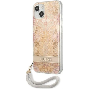 Hurtownia GSM - Case Guess GUHCP13SHFLSD Apple iPhone 13 mini gold/hartschale Blumenband - GUE1774GLD - {ean13} - Hurt