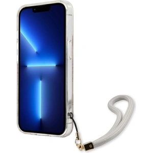 Etui Guess GUHCP13SHFLSD Apple iPhone 13 mini zlatý/gold hardcase Flower Strap
