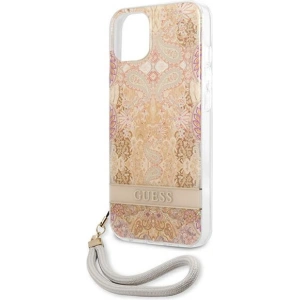 Hurtownia GSM - Case Guess GUHCP13SHFLSD Apple iPhone 13 mini gold/hartschale Blumenband - GUE1774GLD - {ean13} - Hurt