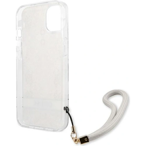 Etui Guess GUHCP13SHFLSD Apple iPhone 13 mini złoty/gold hardcase Flower Strap