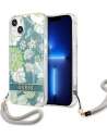 Guess GUHCP13SHFLSN Apple iPhone 13 mini green hardcase Flower Strap