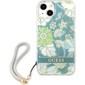 Hurtownia GSM - Case Guess GUHCP13SHFLSN Apple iPhone 13 mini grün/green hardcase Flower Strap - GUE1775GRN - {ean13} - Hurt