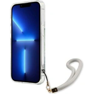 Hurtownia GSM - Case Guess GUHCP13SHFLSN Apple iPhone 13 mini grün/green hardcase Flower Strap - GUE1775GRN - {ean13} - Hurt