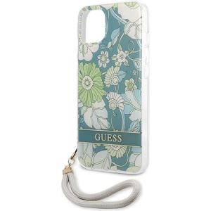 Hurtownia GSM - Case Guess GUHCP13SHFLSN Apple iPhone 13 mini grün/green hardcase Flower Strap - GUE1775GRN - {ean13} - Hurt