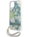Hurtownia GSM - Etui Guess GUHCP13SHFLSN Apple iPhone 13 mini zielony/green hardcase Flower Strap - GUE1775GRN - {ean13} - Hurt