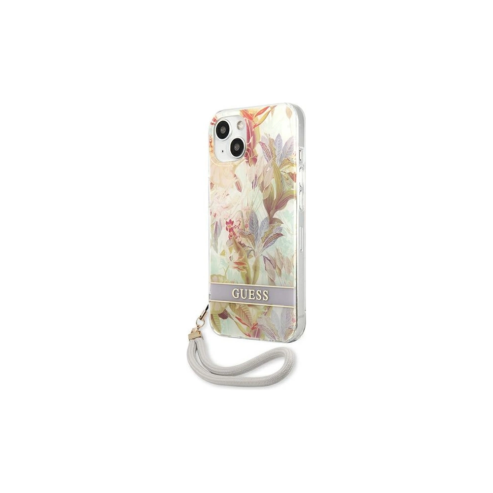 Hurtownia GSM - Etui Guess GUHCP13SHFLSU Apple iPhone 13 mini fialové/purple hardcase Flower Strap - GUE1776PRP - {ean13} - Hurt