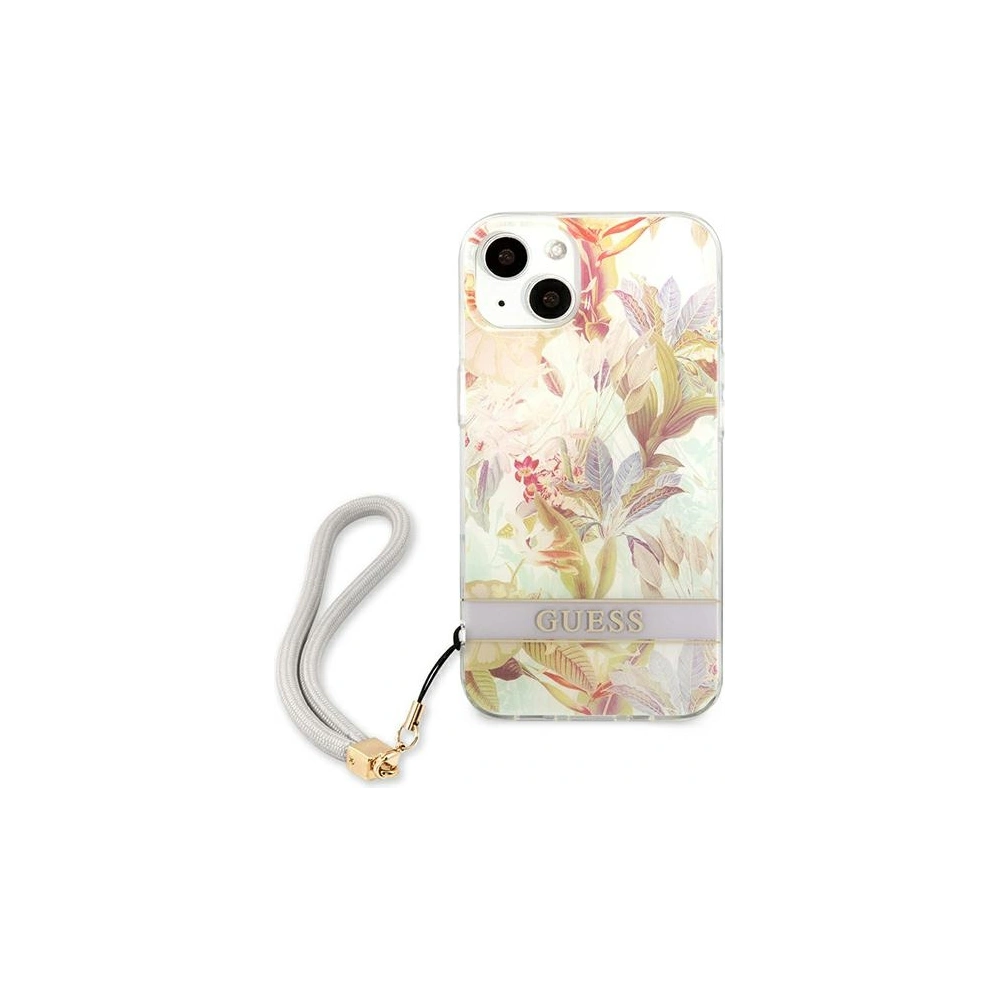 Hurtownia GSM - Etui Guess GUHCP13SHFLSU Apple iPhone 13 mini fialové/purple hardcase Flower Strap - GUE1776PRP - {ean13} - Hurt