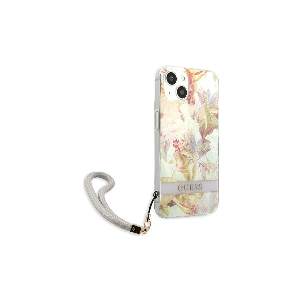 Hurtownia GSM - Etui Guess GUHCP13SHFLSU Apple iPhone 13 mini fialové/purple hardcase Flower Strap - GUE1776PRP - {ean13} - Hurt