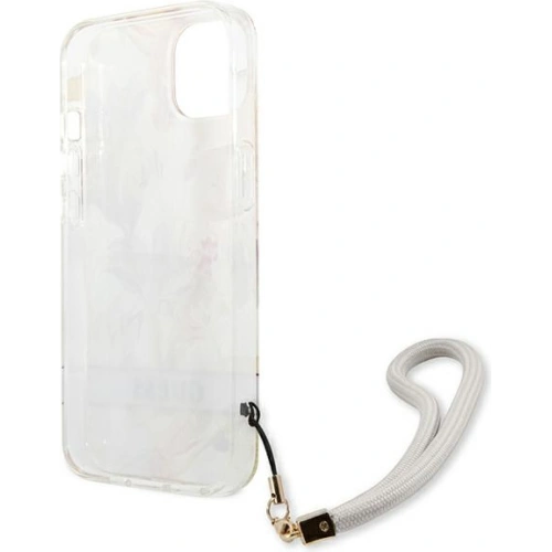 Etui Guess GUHCP13SHFLSU Apple iPhone 13 mini fioletowy/purple hardcase Flower Strap