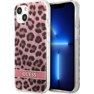Hurtownia GSM - Case Guess GUHCP13SHSLEOP Apple iPhone 13 mini rosa/pink Hartschale Leopard - GUE1777PNK - {ean13} - Hurt