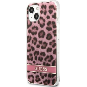 Hurtownia GSM - Case Guess GUHCP13SHSLEOP Apple iPhone 13 mini rosa/pink Hartschale Leopard - GUE1777PNK - {ean13} - Hurt