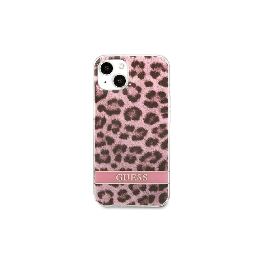 Hurtownia GSM - Etui Guess GUHCP13SHSLEOP Apple iPhone 13 mini różowy/pink hardcase Leopard - GUE1777PNK - {ean13} - Hurt