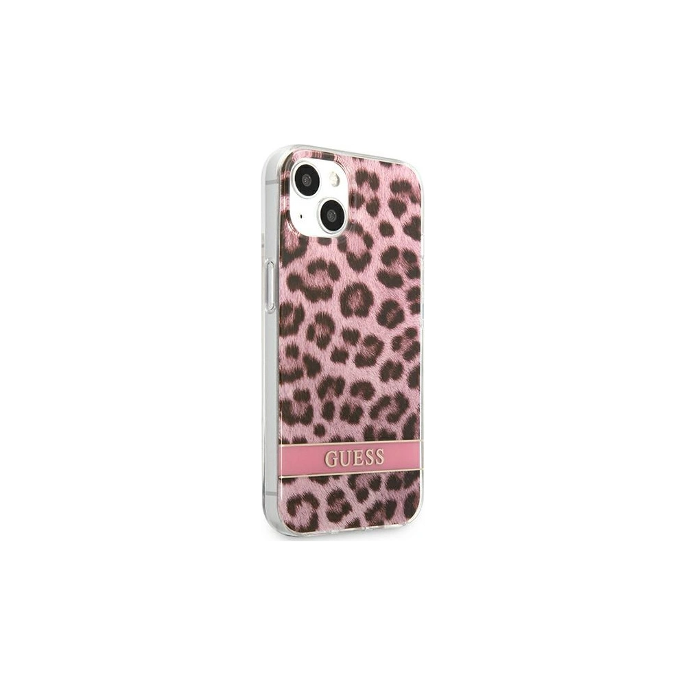 Hurtownia GSM - Etui Guess GUHCP13SHSLEOP Apple iPhone 13 mini różowy/pink hardcase Leopard - GUE1777PNK - {ean13} - Hurt